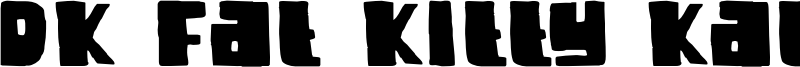 DK Fat Kitty Kat Font