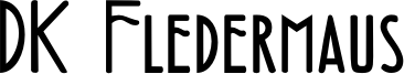 DK Fledermaus Font