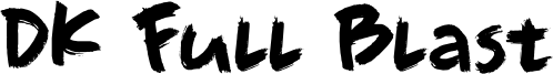 DK Full Blast Font