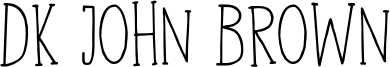 DK John Brown Font