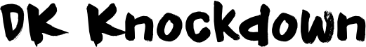 DK Knockdown Font