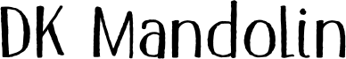 DK Mandolin Font