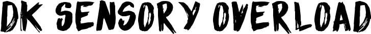 DK Sensory Overload Font