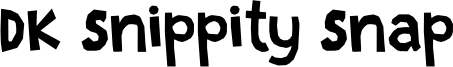 DK Snippity Snap Font