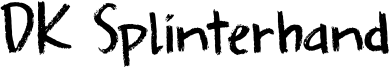 DK Splinterhand Font