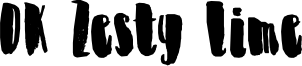 DK Zesty Lime Font