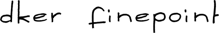 Dker FinePoint Font