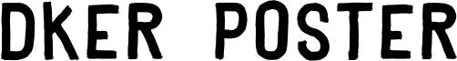 Dker Poster Font
