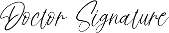Doctor Signature Font