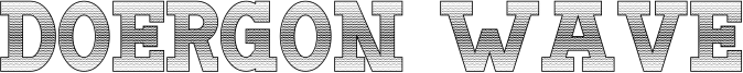 Doergon Wave Font