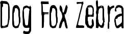 Dog Fox Zebra Font