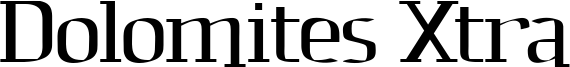 Dolomites Xtra Font