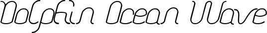 Dolphin Ocean Wave Font
