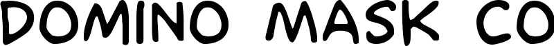 Domino Mask Condensed Font