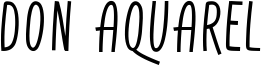 Don Aquarel Font