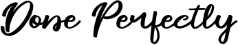 Done Perfectly Font