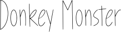 Donkey Monster Font