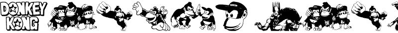 Donkey Kong World Font