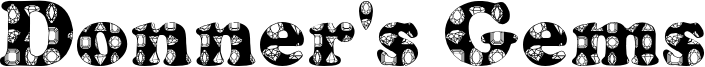 Donner's Gems Font