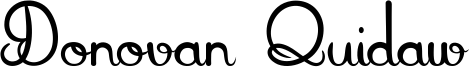 Donovan Quidaw Font