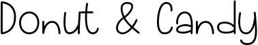 Donut & Candy Font
