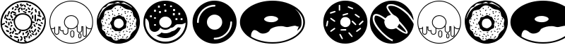 Donuts Icons Font