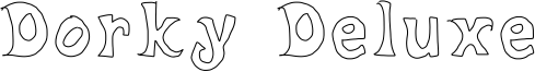 Dorky Deluxe Font