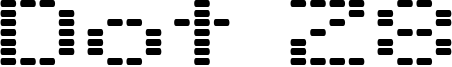 Dot 28 Font