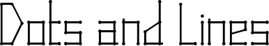 Dots and Lines Font