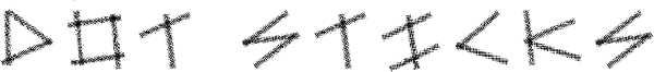 Dot Sticks Font