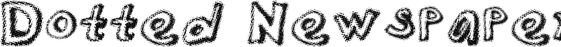 Dotted Newspaper Font