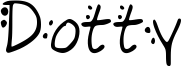 Dotty Font