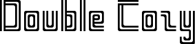 Double Cozy Font