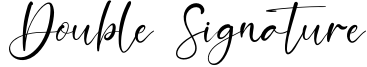 Double Signature.otf