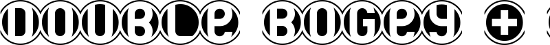 Double Bogey + DB Layer + 18 Holes BRK Font