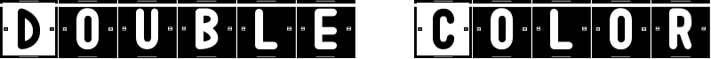 Double Color St Font