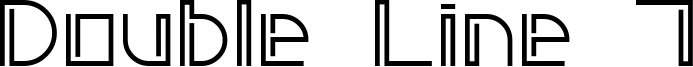 Double Line 7 Font