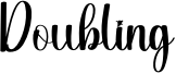Doubling Font