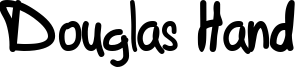 Douglas Hand Font