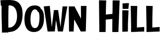 Down Hill Font