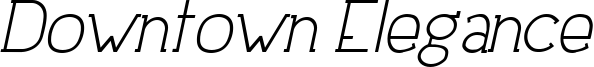 Downtown Elegance Italic.ttf