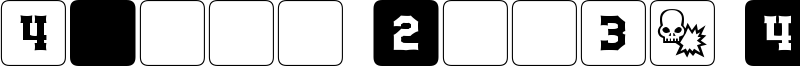 dPoly Block Dice Font
