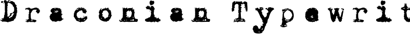 Draconian Typewriter Font