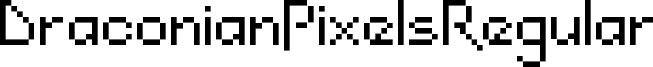 DraconianPixelsRegular Font