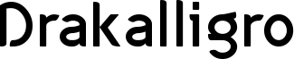 Drakalligro Font