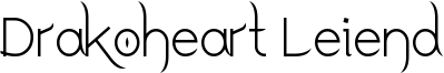 Drakoheart Leiend Font