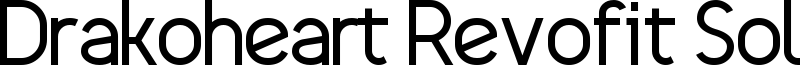 Drakoheart Revofit Solid Font