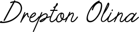 Drepton Olina Font