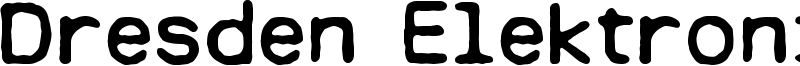 Dresden Elektronik Font