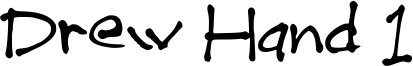 Drew Hand 1 Font